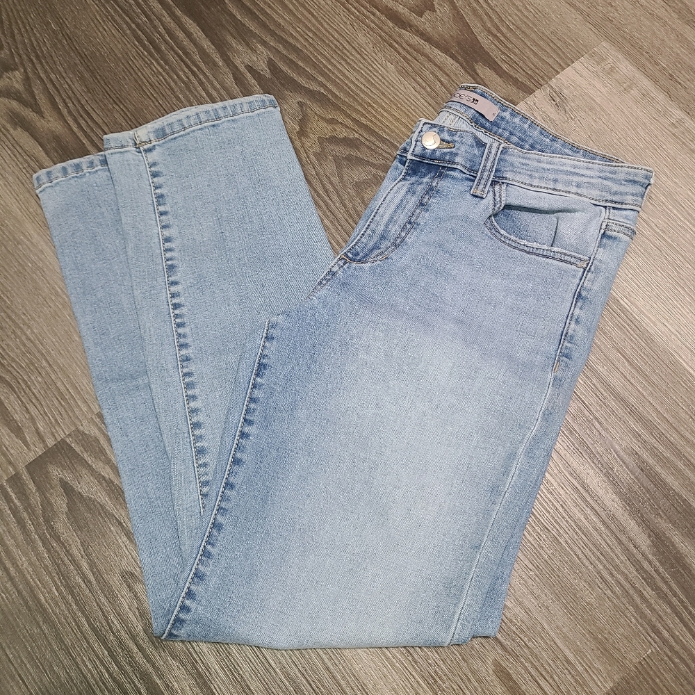 Joe's Jeans Light Blue High-Rise Slim Straight Jeans